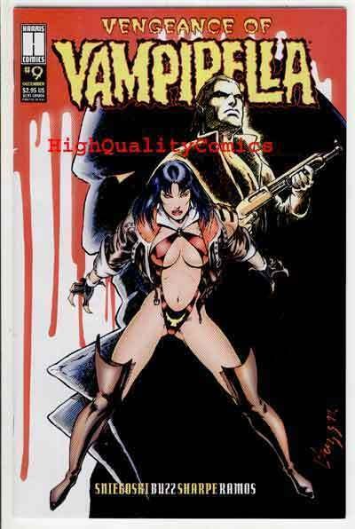 VENGEANCE of VAMPIRELLA #9, NM+, Fangs, Blood, 1994, Bat