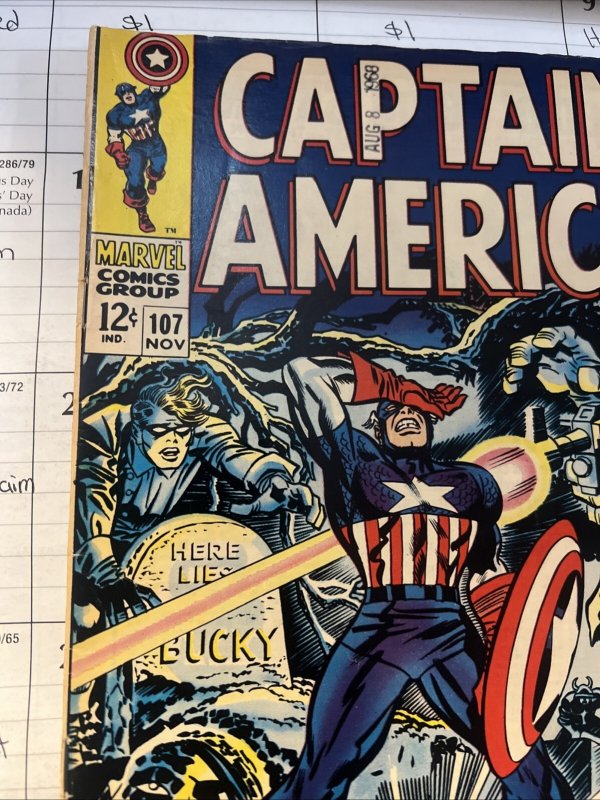 Captain America #107 1968 Marvel Red Skull Cover VG Silver Age