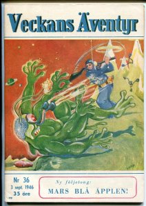 Veckans Aventyr Vol. 7 #36 1946-Swedish-comics-pulp stories-Batman-Superman-VF