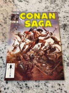 Conan Saga # 12 VF/NM Marvel Comic Book Magazine Red Sonja King Kull 4 J390