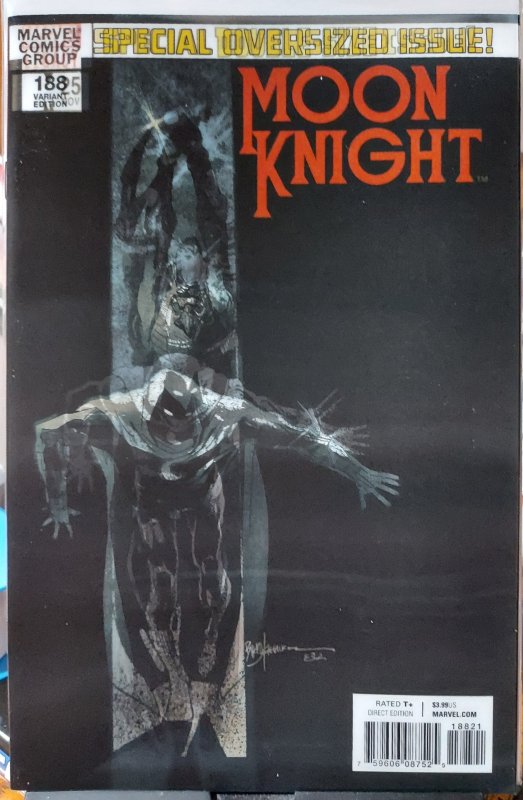 Moon Knight #188 NM BILL SIENKIEWICZ LENTICULAR HOMAGE COVER