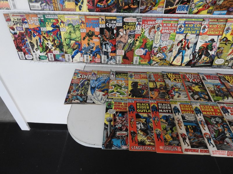 Huge Lot 140+ Comics W/ Amazing Spider-Man, Western Gunfighters, +More Avg VG/FN