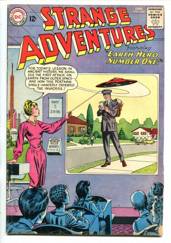 Strange Adventures #148-1962-Mailman Flying Saucer cover- DC Silver Age vg