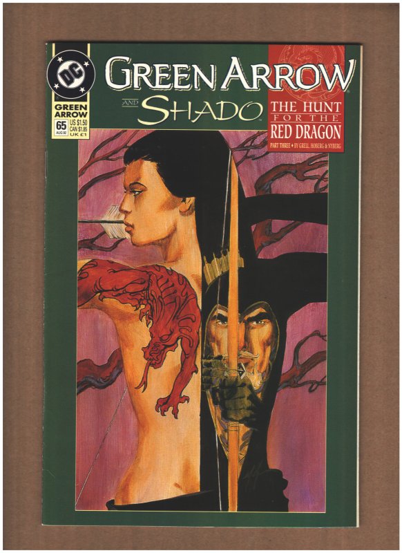 Green Arrow #65 DC Comics 1992 Mike Grell NM- 9.2