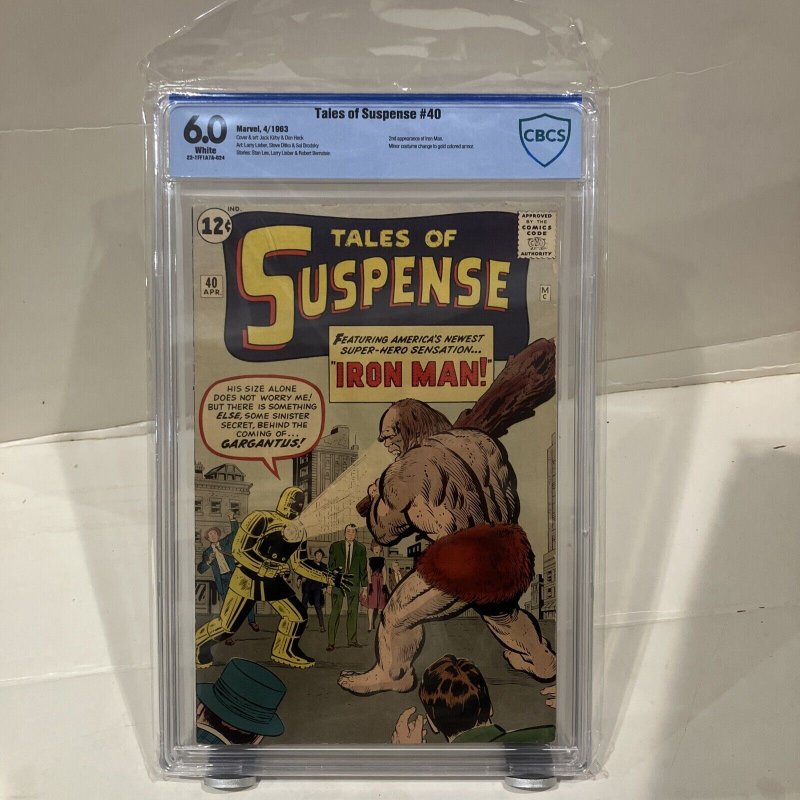 Tales of Suspense #40 1963 Cbcs 6.0 2nd Ironman