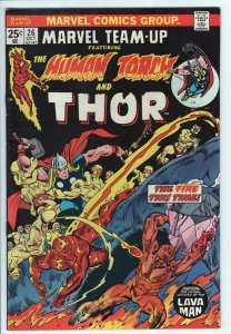 MARVEL TEAM-UP - #26 - 6.0 - WP - Human Torch/Hulk VS Lava Man