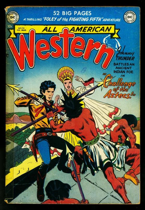 All-American Western #118 1951- Johnny Thunder- Verpoorten Collection- G/VG