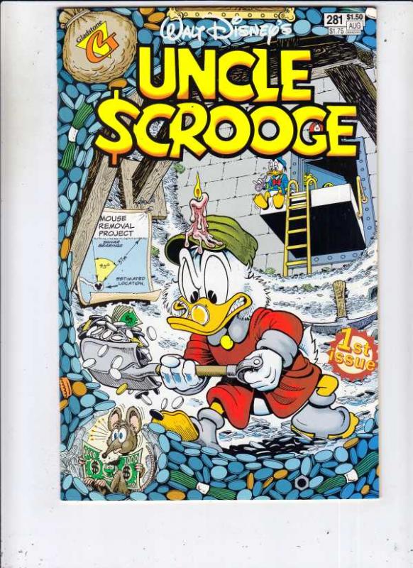 Uncle Scrooge, Walt Disney #281 (Aug-93) VF/NM High-Grade Uncle Scrooge