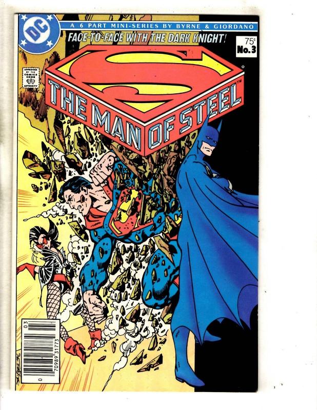 Lot Of 6 Superman Man Of Steel DC Comic Books # 1 2 3 4 5 6 Batman Flash JG5