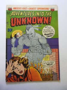 Adventures Into the Unknown #37 (1952) VG Condition manufactured w/ 1 staple