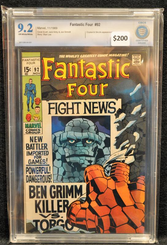 Fantastic Four #92 (Marvel, 1969) CBCS 9.2