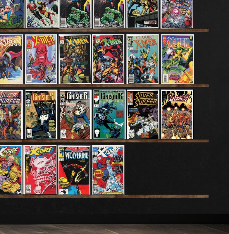 Huge Lot 150+ Comics with X-Force, Daredevil, Silver Surfer & More!