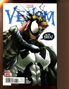 Venom #6 - Return of Eddie Brock. HTF 2nd Print Variant. (9.2 OB) 2017