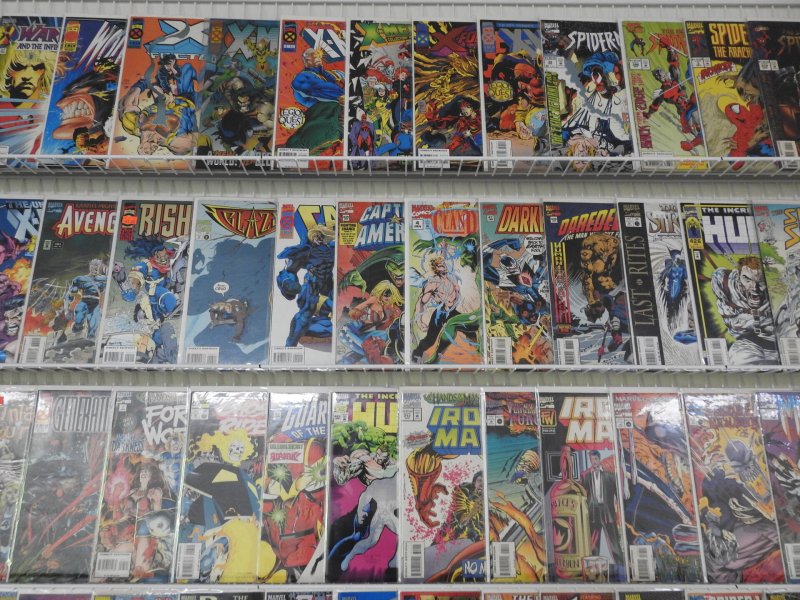 Huge Lot Comics W/ Spider-Man, Hulk, Iron man+ Avg VF+ Condition!!