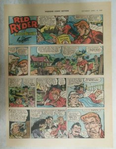 Red Ryder Sunday Page by Fred Harman 4/19/1959 Tabloid Page Size Western