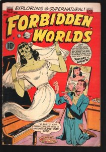 Forbidden Worlds #28 1954-ACG--Ken Bald corpse horror cover-story by Kenneth ...