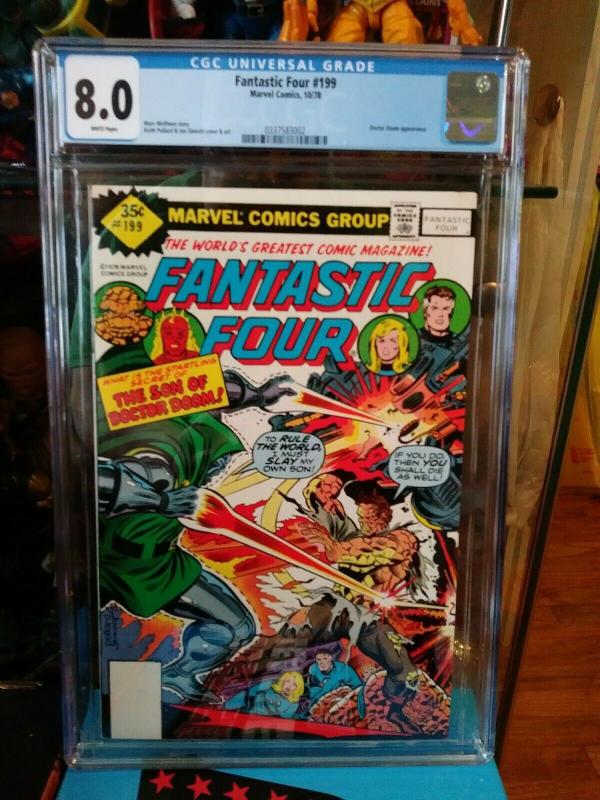 Fantastic Four #199 CGC 8.0 (1978) Dr Doctor Doom Whitman Variant 