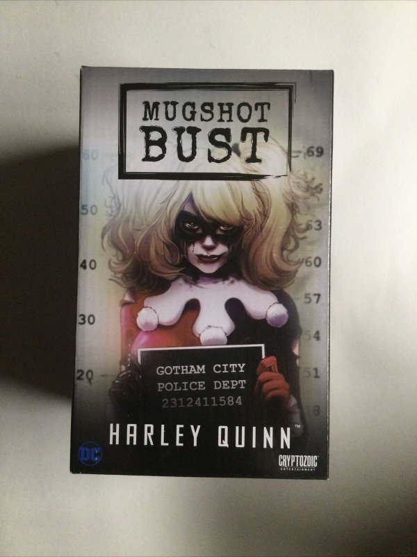 Harley Quinn Mugshot Bust Sealed in Box 2016 Cryptozoic DC Comics