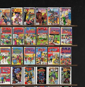 Huge Lot 150+ Comics with Excalibur, Pep Comics, Jughead & More!