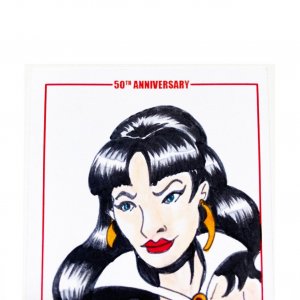 Vampirella 50Th Anniversary Sketch Card By Wilson Ramos Jr Dynamite (I)