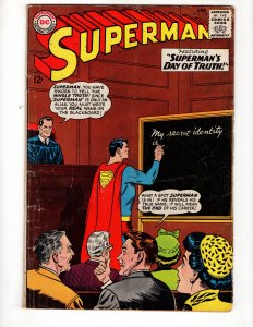 Superman #176 (1965) SUPERMAN'S DAY OF TRUTH! / ID#367