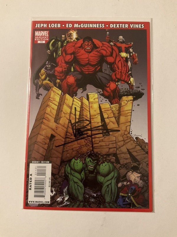 Hulk 11 Variant Near Mint Nm Signed Art Adams Marvel