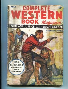 COMPLETE WESTERN PULP-MAY-1936-GUN FIGHT-HUGH PENDEXTER G/VG