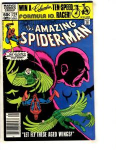 Lot Of 5 Amazing Spider-Man Marvel Comic Books # 221 222 223 224 225 CR58