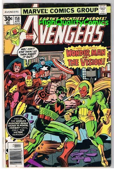 AVENGERS #158, FN, Iron Man, Wonder, Captain America, 1963, Graviton