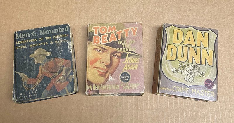 Big Little Books ( 3 ) G-VG /  Dan Dunn, Tom Beatty / Whitman 1934