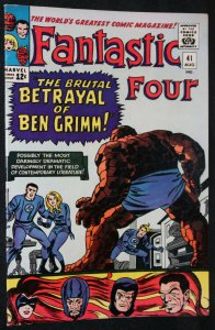 Fantastic Four #41 - Frightful Four (Grade 7.5 / 8.0) 1965