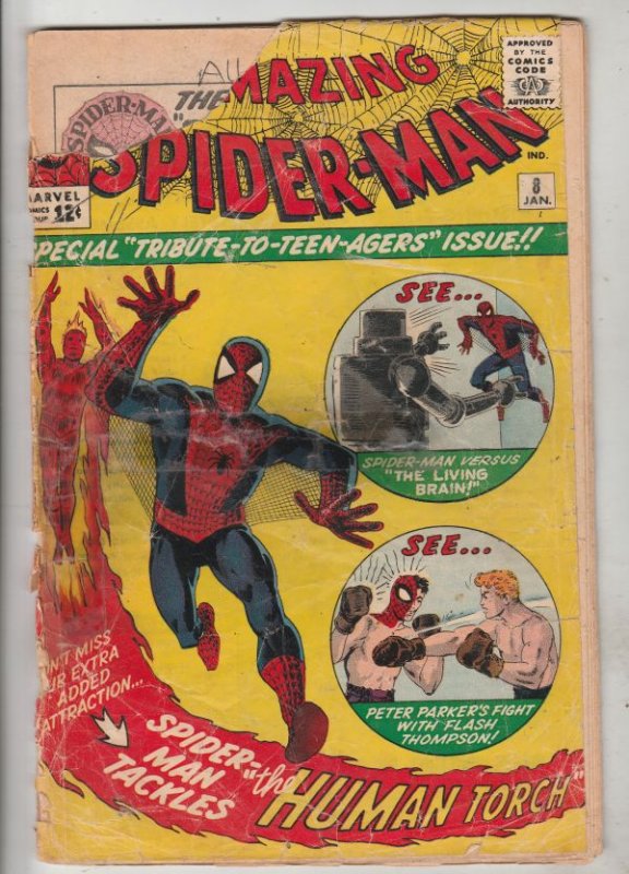 Amazing Spider-Man #8 (Jan-64) NM- Low-Grade Spider-Man