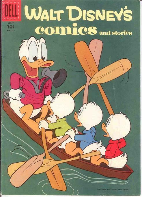 WALT DISNEYS COMICS & STORIES 213 F-VF  June 1958 COMICS BOOK