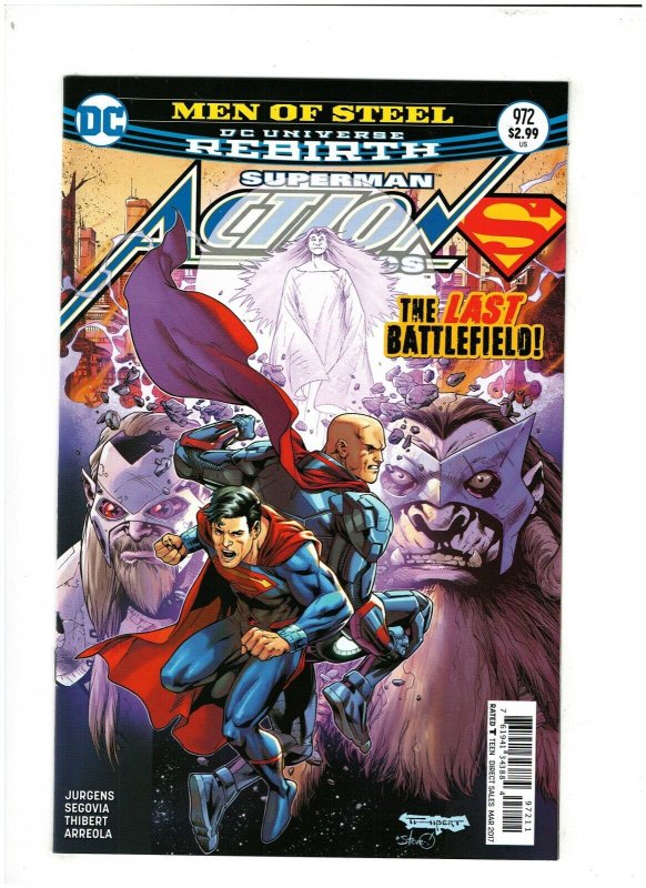 Action Comics #972 NM- 9.2 DC Rebirth Thibert Cover, Superman Lex Luthor 