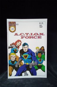 A.C.T.I.O.N. Force #1 1987 Lightning Comics Comic Book