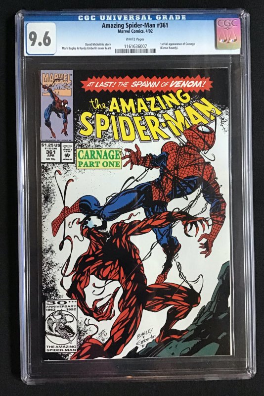 The Amazing Spider-Man #361 (1992) CGC Graded 9.6