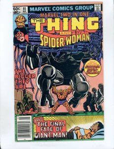 Marvel Two-in-One #85 Newsstand Edition (1982) featuring Spider-Woman