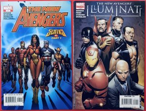 New Avengers #1 AND  Illuminati #1! HUGE KEYS! NM-