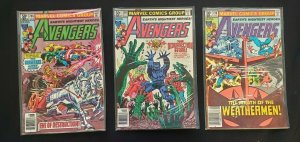 AVENGERS 3PC (VF/NM) BEAST, EVE OF DESTRUCTION, BERSERKER LIVES AGAIN 1981