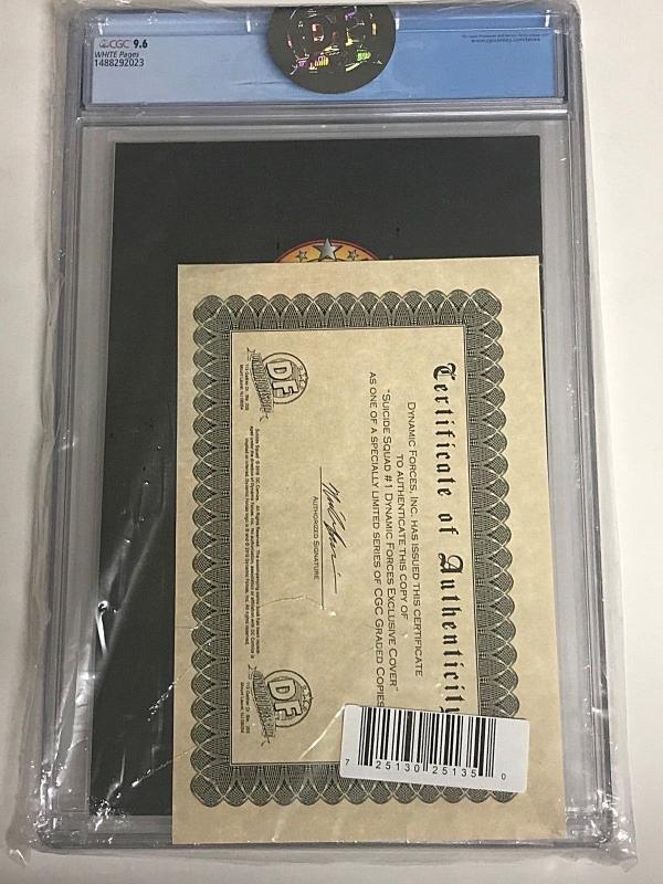 SUICIDE SQUAD#1 CGC 9.6 DYNAMIC FORCES VARIANT DC UNIVERSE REBIRTH