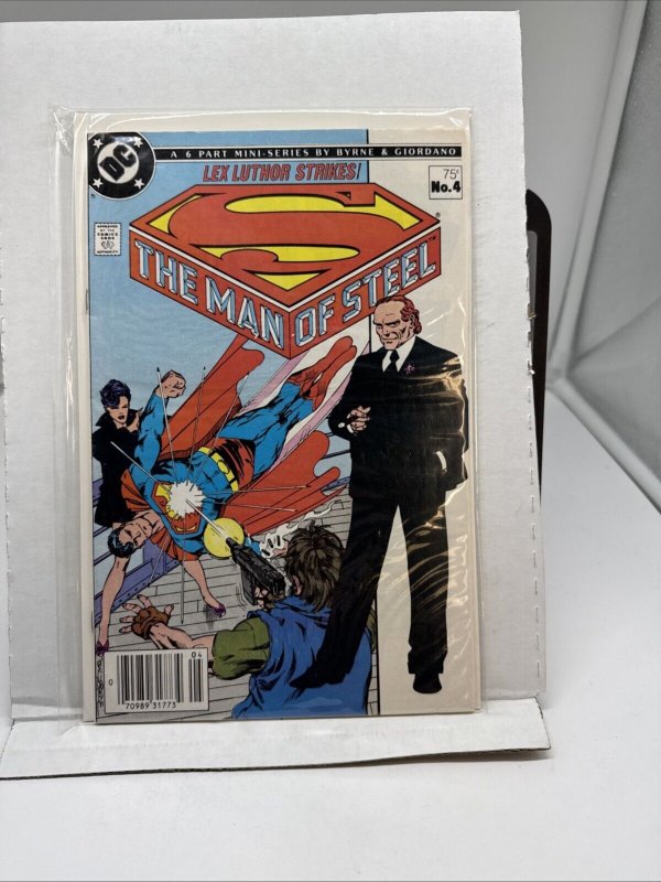 The Man of Steel #4 DC 1986 John Byrne Art Superman Lex Luthor High Grade