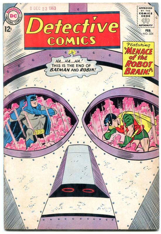 Detective Comics #324 1964- Batman- Martian Manhunter- Robot Brain VG