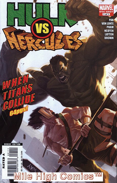 HULK VS. HERCULES: WHEN TITANS COLLIDE (2008 Series) #1 Near Mint Comics Book