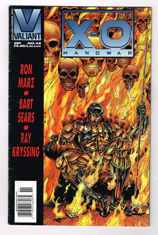 X-O Manowar #48 (1995)  Newsstand Copy  RARE  Valiant