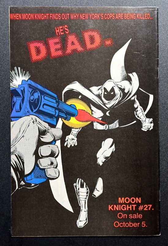 Moon Knight #26 (1982) VF