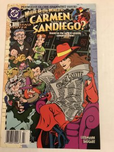 Where in the World Is Carmen Sandiego? #1 : DC 7/96 NM; Newsstand Variant, TV