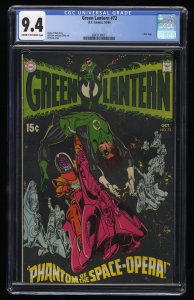 Green Lantern #72 CGC NM 9.4 Gil Kane Cover!