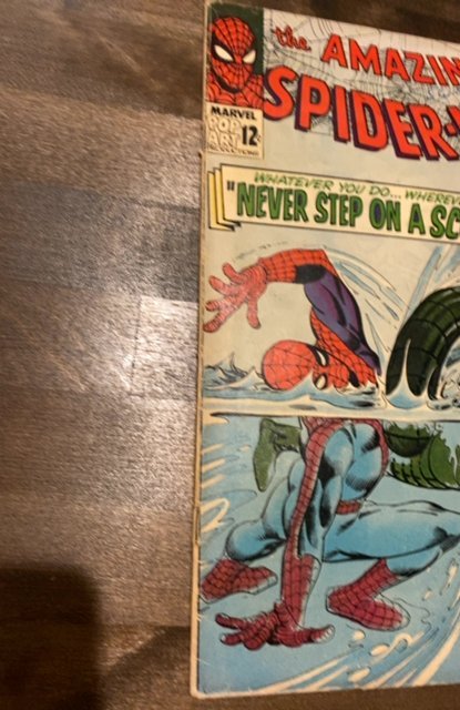 The Amazing Spider-Man #29 (1965)never step on a scorpion see description