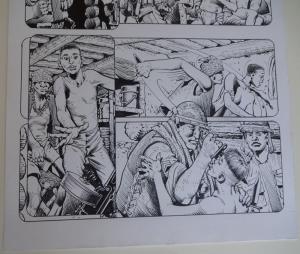 DON LOMAX Original Art, Vietnam Journal #8 pg 4, Brain Dead Horror, Caliber,2011