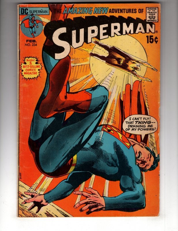 Superman #234 (1971) Neal Adams Cover ~ Bronze DC / EC#3